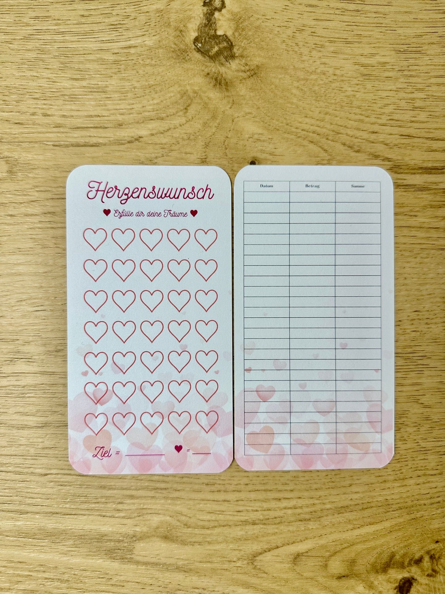 Spartopf Herzenswunsch inkl. Budget Sheet