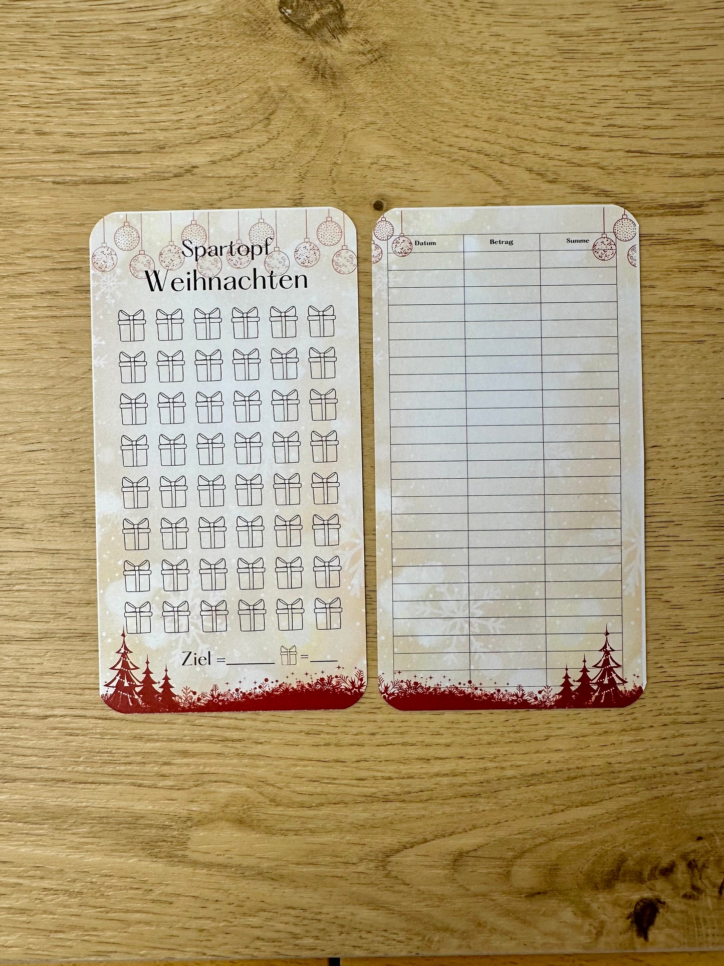 Spartopf Weihnachten inkl. Budget Sheet