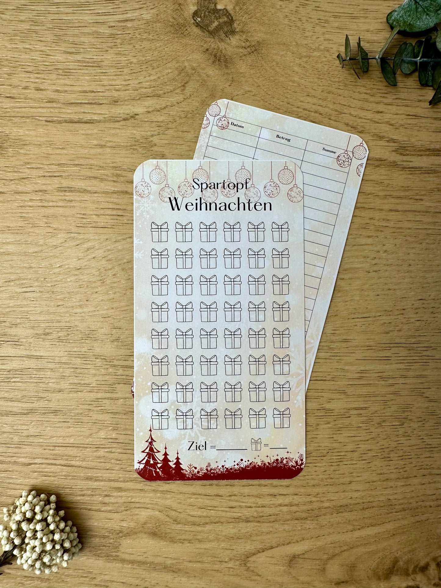 Spartopf Weihnachten inkl. Budget Sheet