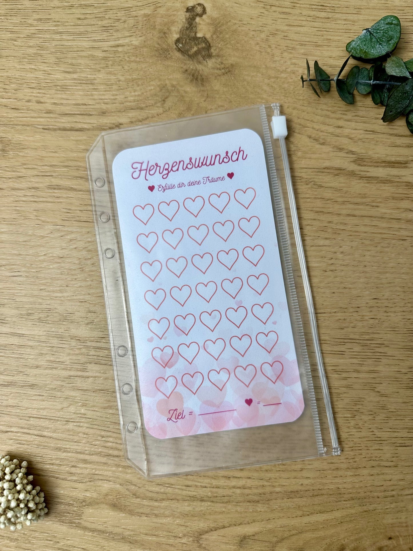 Spartopf Herzenswunsch inkl. Budget Sheet