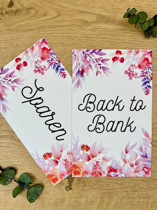 Dashboard A5 personalisierbar Kategorien Inlays Blumen