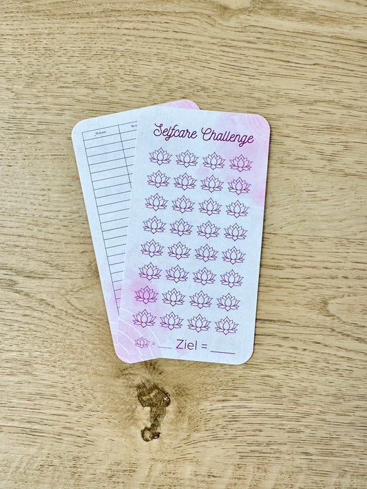 A6 Self Care Challenge | Lotusblüten-Tracker