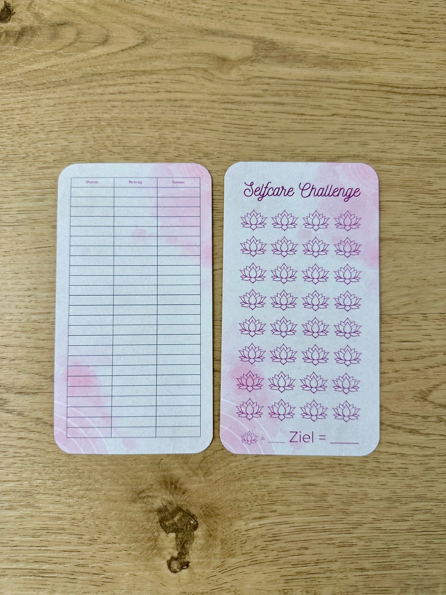 A6 Self Care Challenge | Lotusblüten-Tracker