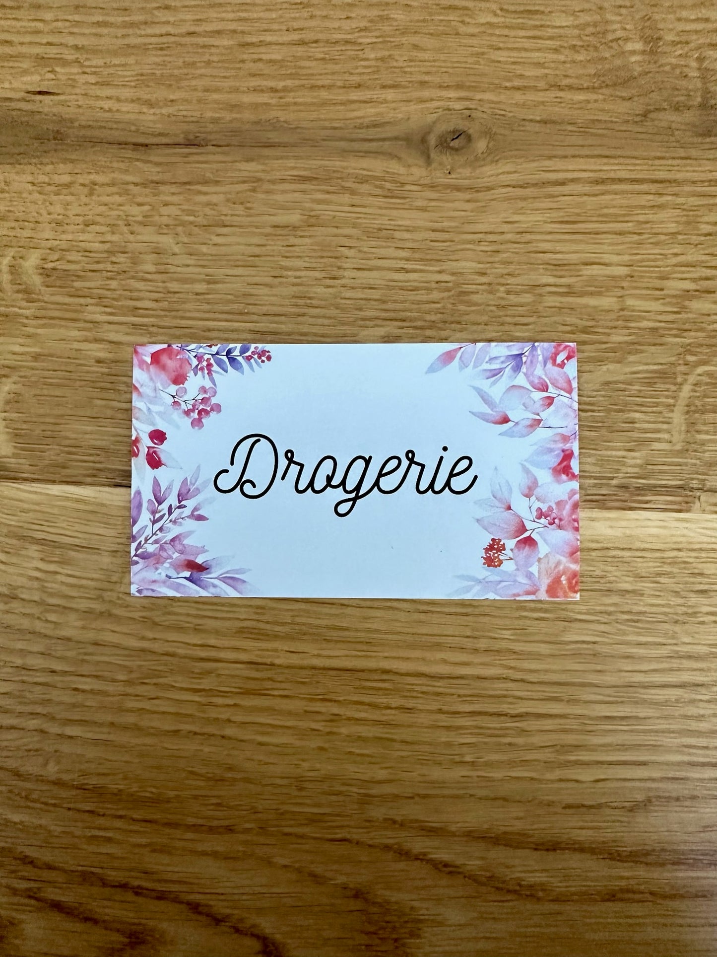 Personalisierte Dashboard/Kategorien Inlays A7 Blumen