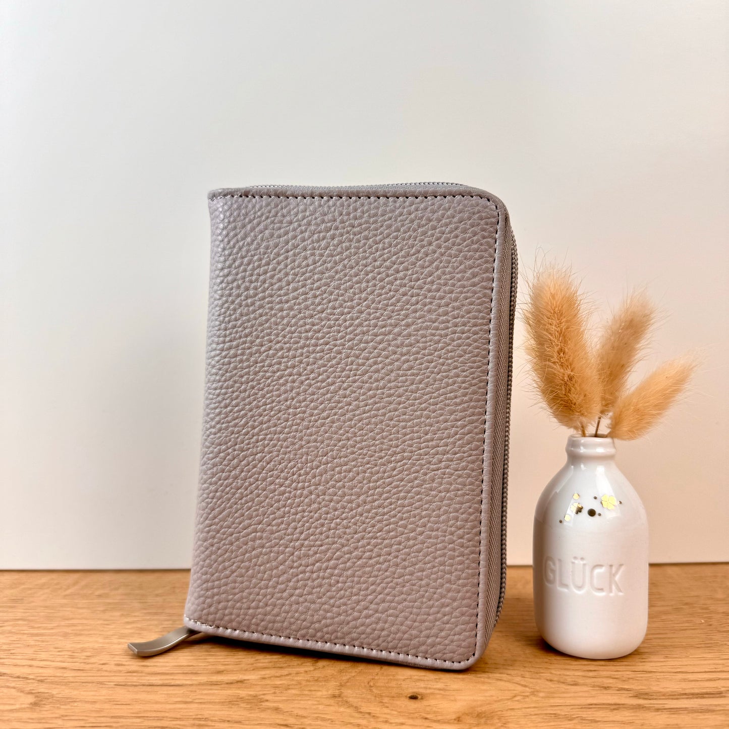Zip Binder A7 in Grau Budget Couple