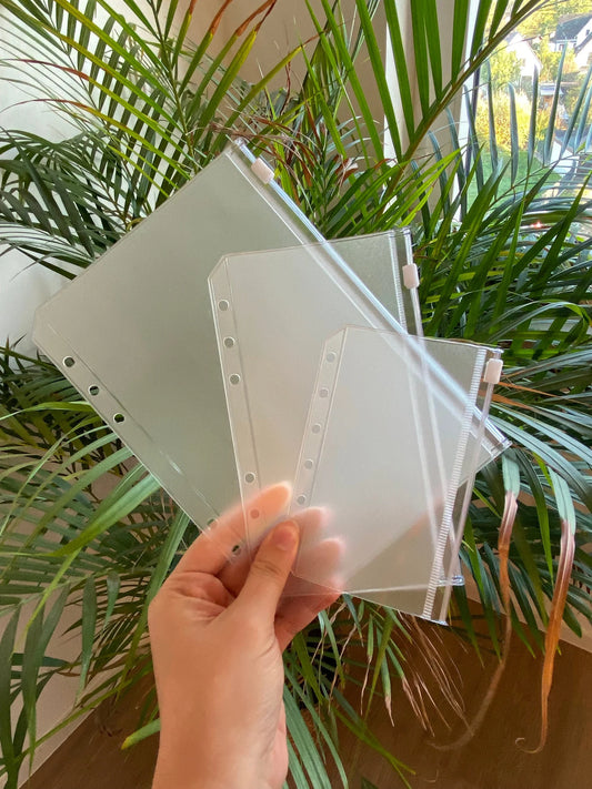 Zip-Hüllen für Budget Binder | A5 · A6 · A7