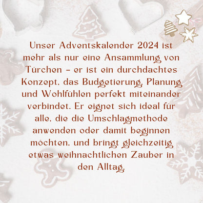 Adventskalender 2025: Dein Begleiter für Budgetierung & Planung