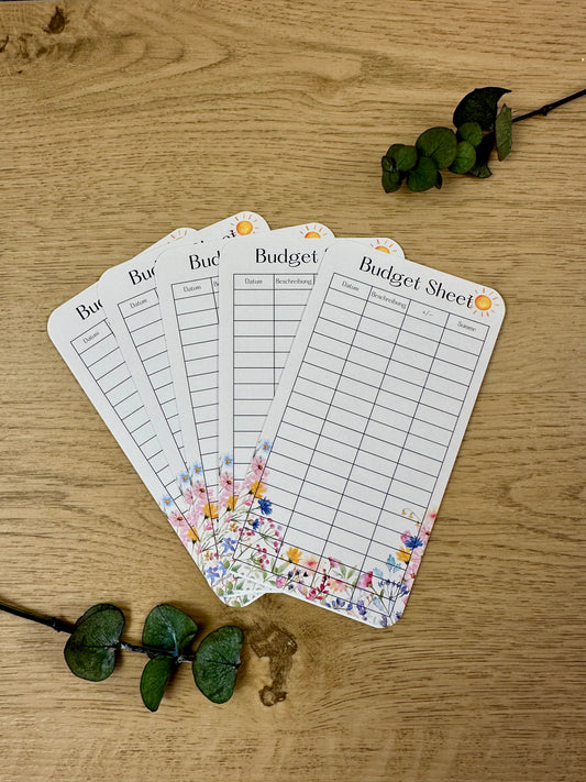 A6 Budget Sheet – Limitierte Frühlingsedition 🌼