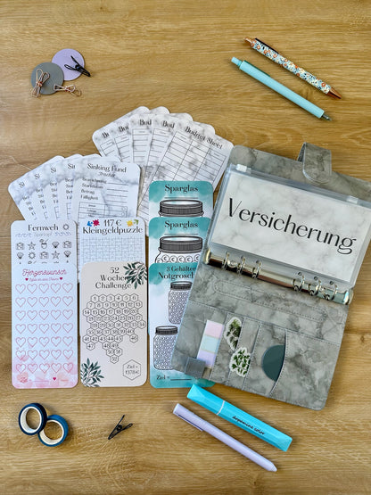 A6 Starterset Marmor Ringbuch