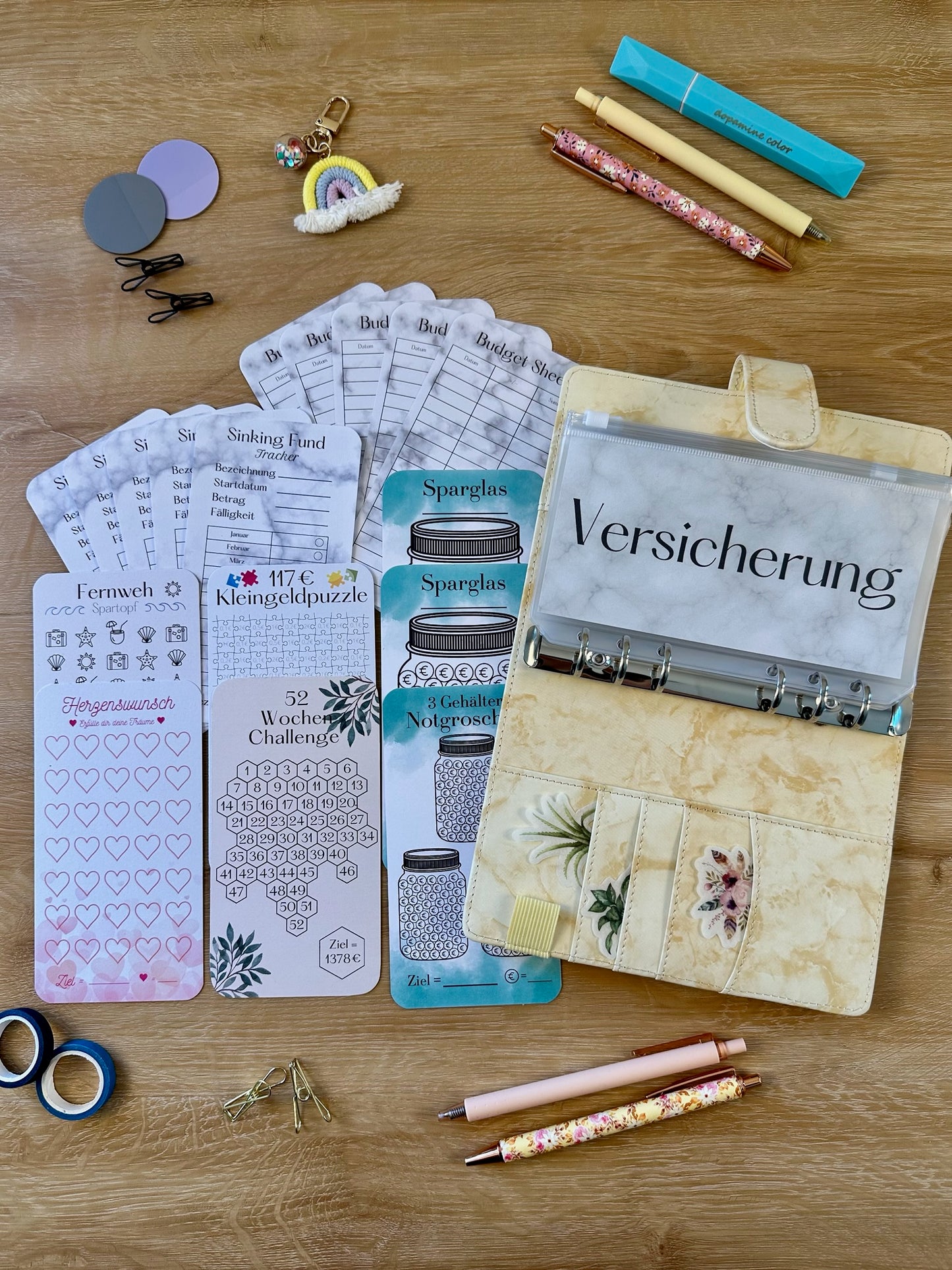 A6 Starterset Marmor Ringbuch