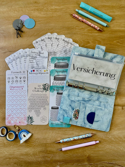 A6 Starterset Marmor Ringbuch
