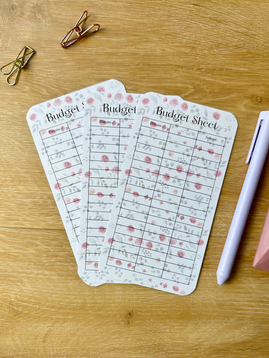 A6 Budget Sheets Blume