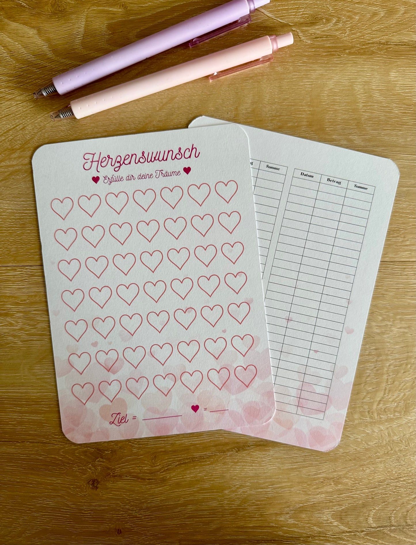 A5 Spartopf Herzenswunsch inkl. Budget Sheet