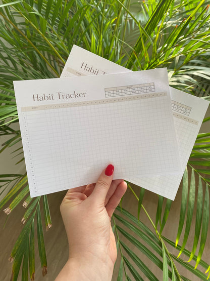 Habit Tracker - A5 - 31 Tage - doppelseitig bedruckt