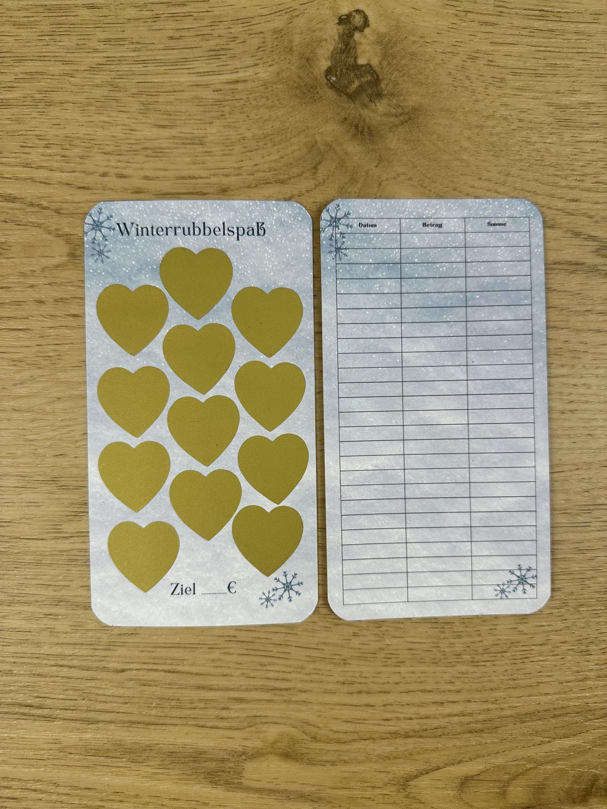 Rubbelchallenge inkl. Budget Sheet Challenge zum Rubbeln