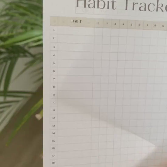 Habit Tracker - A5 - 31 Tage - doppelseitig bedruckt