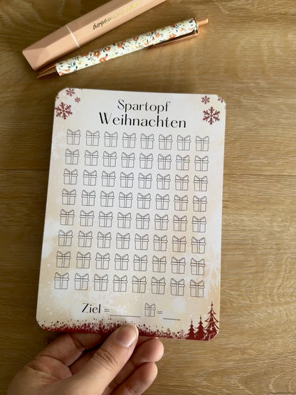 A5 Spartopf Weihnachten inkl. Budget Sheet