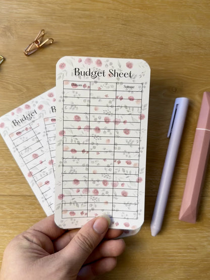 A6 Budget Sheets Blume